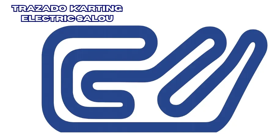 Plano del circuito senior de Karting Club Tenerife de 1.200 metros.